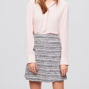 NWT - LOFT | Striped Tweed Mini Skirt | Size 16